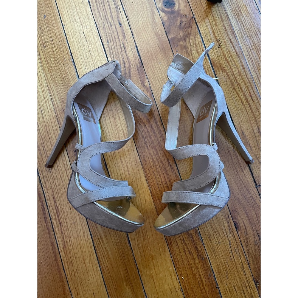 Dolce Vita Beige suede heels